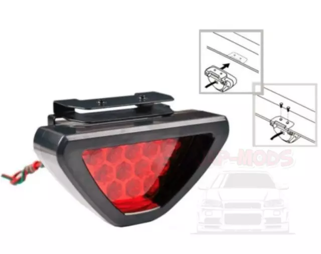 Universal JDM 12v  LED Red Rear Fog Light/Pulsar/Glanza/Skyline/Impreza/200SX UK