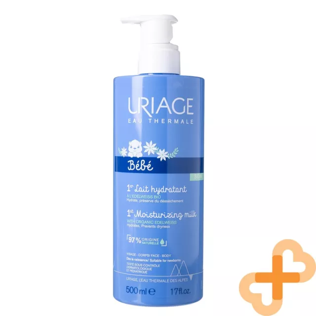 URIAGE BABY 1ER Moisturizing Body Milk 500 ml Hydrates Prevents Dryness 3