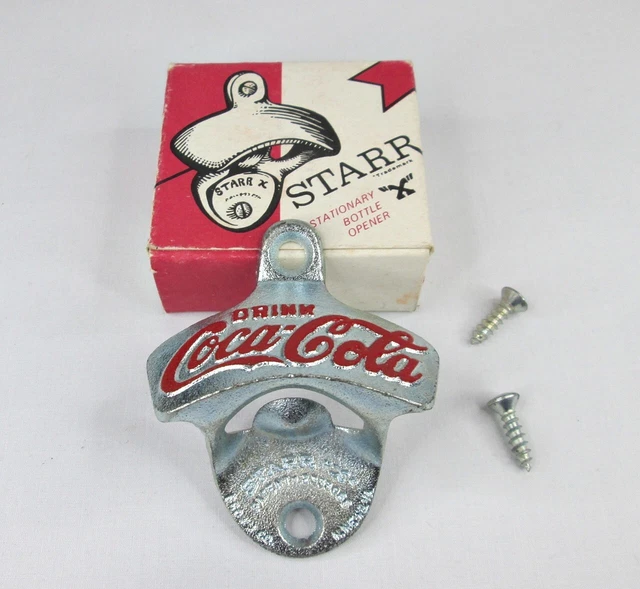 Vintage Coca-Cola NOS Starr “X” Stationary Wall Mount Bottle Opener New