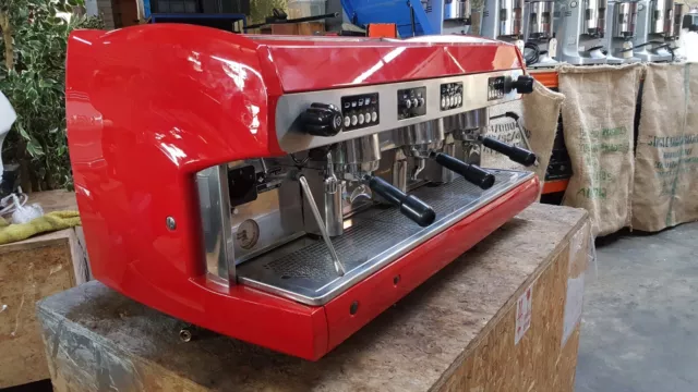 Wega Polaris 3 Group Red Commercial Coffee Machine