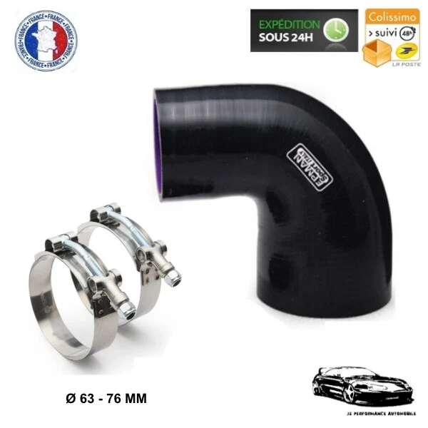 Durite Silicone Coude 45° 25mm GT2i Couleur Bleu