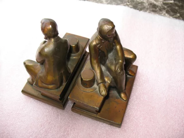 Vintage Mid Century Ronson, 14049, Bookends, Pair