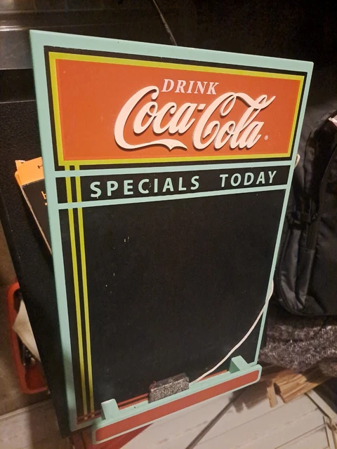 Coca Cola chalk board