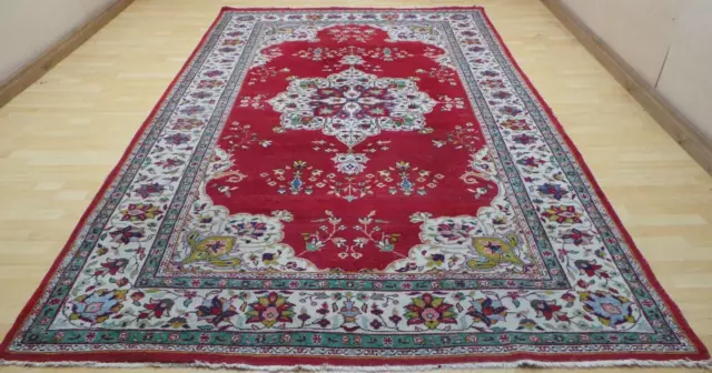 Large PERSAIN design Hand Made Carpet Rug WOOL oriental Living Room 11ft x 7ft 2