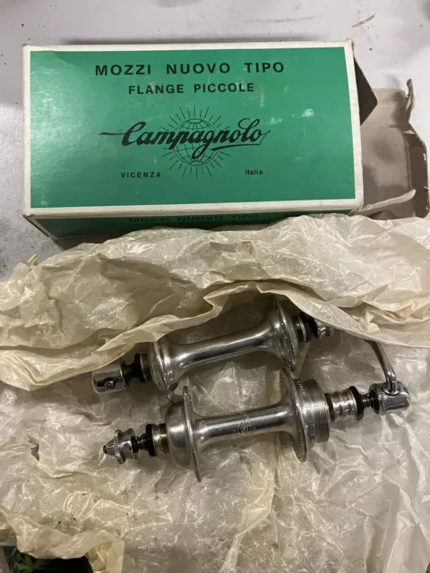 Coppia Mozzi Campagnolo Nos Nib Nuovo Tipo Flange Piccole Gran Sport