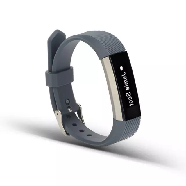 Für Fitbit Alta HR Kunststoff / Silikon Armband für Frauen / Größe S Dunkelgrau