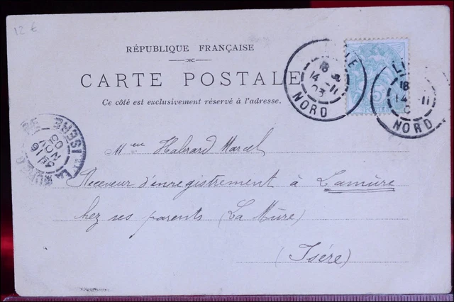 Persan Silk Factory 1903 Dyeing Antique Postcard Cpa Seine Oise 3