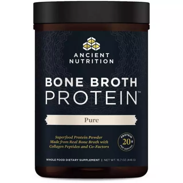 Ancient Nutrition Bone Broth Protein - Pure 15.7 oz Pwdr