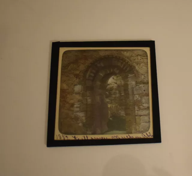 KILLARNEY MUCKROSS ABBEY DOOR IRELAND C1890 OLD PHOTOGRAPH Magic Lantern Slide 2