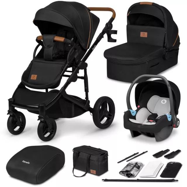 Lionelo Mari Tour 3in1 Kinderwagen max. 22kg Kombikinderwagen Tragewanne B-WARE