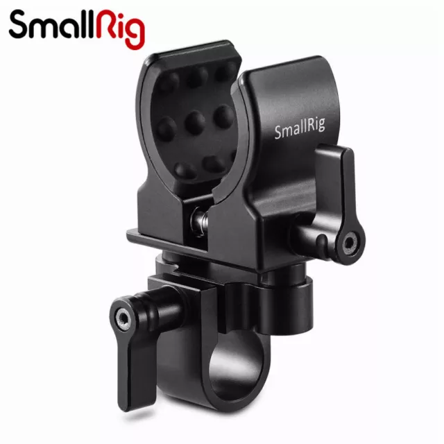 SmallRig Shotgun Microphone Mount for 19-25mm Diameter w/ Elastic Silica Gel