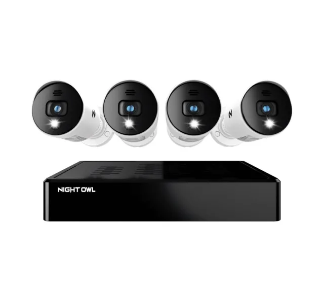 Night Owl WM-BTD281-4LSA 8 Channel Bluetooth Video Home Security Camera System