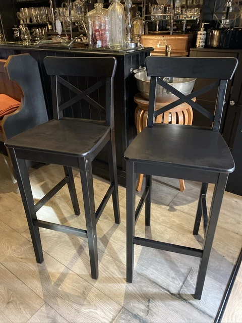 Ikea ingolf 2025 bar stool black