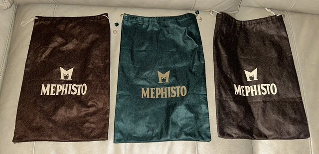 Lot Of 3 Mephisto Drawstring Shoe Bags Dust Covers Men’s Dress Shoes