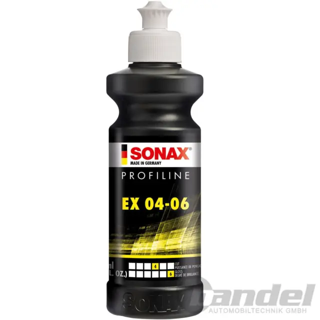 1x 250 ml SONAX PROFILINE EX 04-06 LACKPOLITUR KRATZERENTFERNUNG PROFIPOLITUR