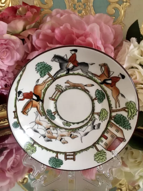 Royal Staffordshire Jagdszene Untertasse 14 cm Durchmesser Ersatz