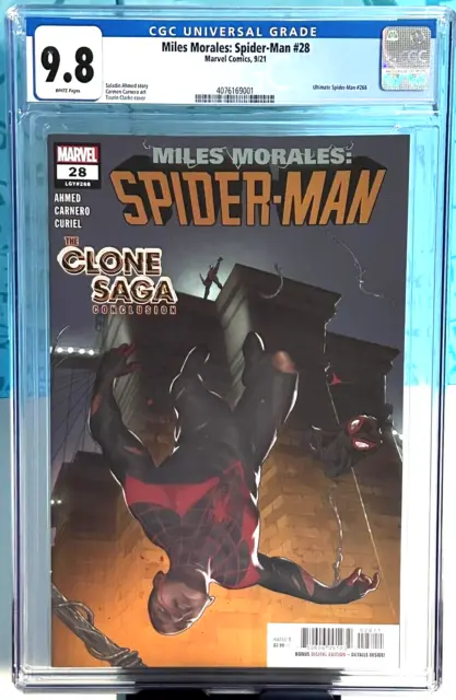 Miles Morales: Spider-Man #28 (2021) CGC 9.8 White Pages - Clone Saga Key