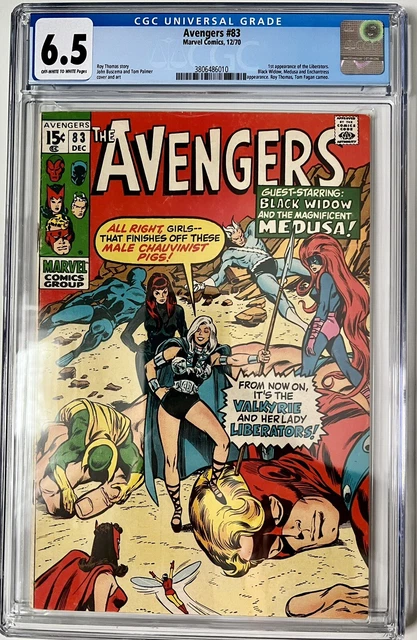 Avengers #83 (Marvel, 1970) CGC 6.5 1st app. Valkyrie & Lady Liberators