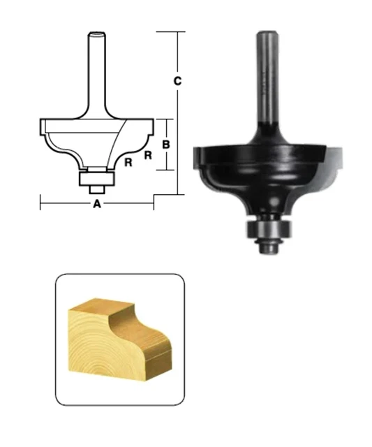 Ogee Router Bits no bearing | T7500 Series