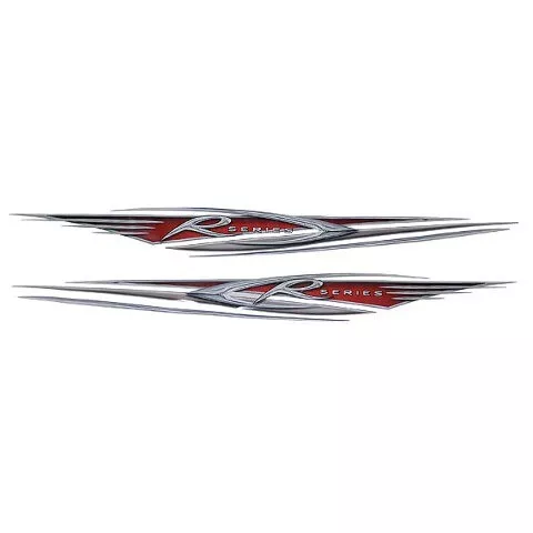 Rinker Boat Graphic Decals RIN218815 | R Series 2008 Red (Set of 2)