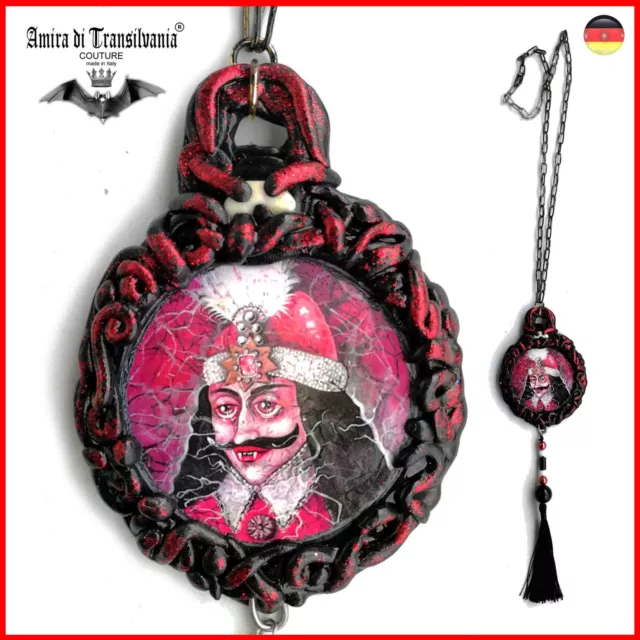 juwel anhänger halskette modeschmuck medaillon dracula vampir transilvania magie