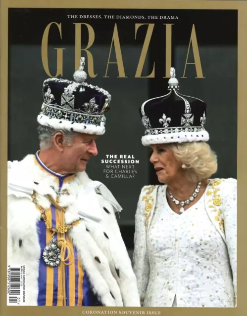 Grazia Magazine King Charles III Queen Camilla Coronation Souvenir Edition 9 May