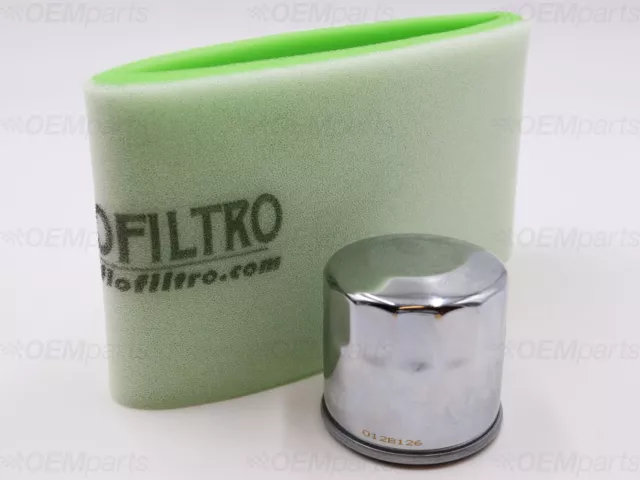 HiFlo Air Filter and HiFlo Chrome Oil Filter KAWASAKI KVF 750 (2008-2022)