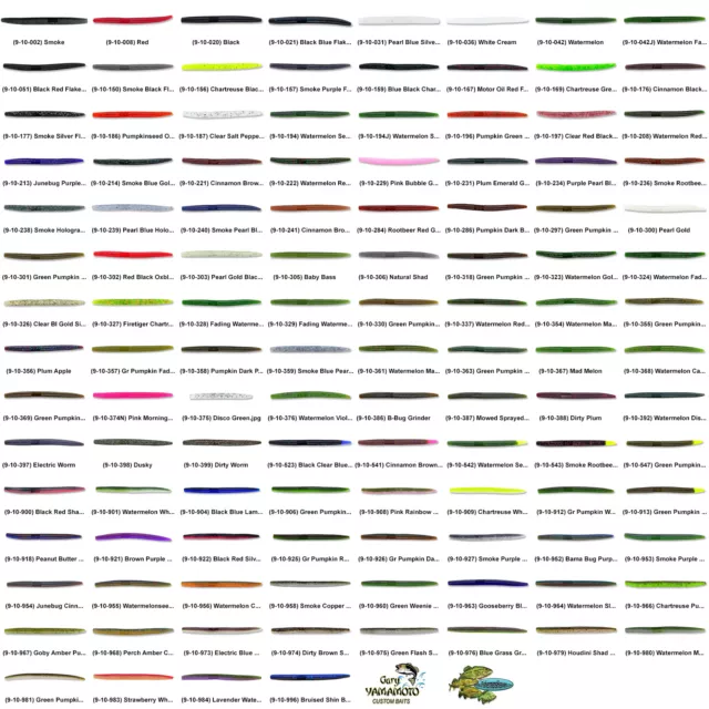 LOT DE LEURRES en vrac Gary Yamamoto Senko 5 pouces (9-10) bâton ver  n'importe quel 134 couleurs EUR 13,06 - PicClick FR
