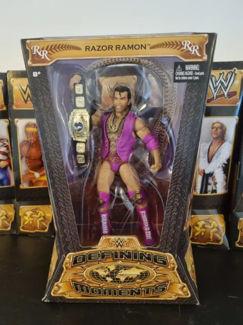 WWE Defining Moments RAZOR RAMON ELITE WRESTLING FIGURE NEW IN BOX nWo Wcw Tna