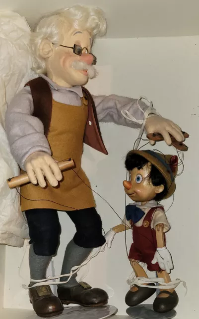 Pinocchio and Geppetto by R. John Wright , Disney, Limited Edition w/ box