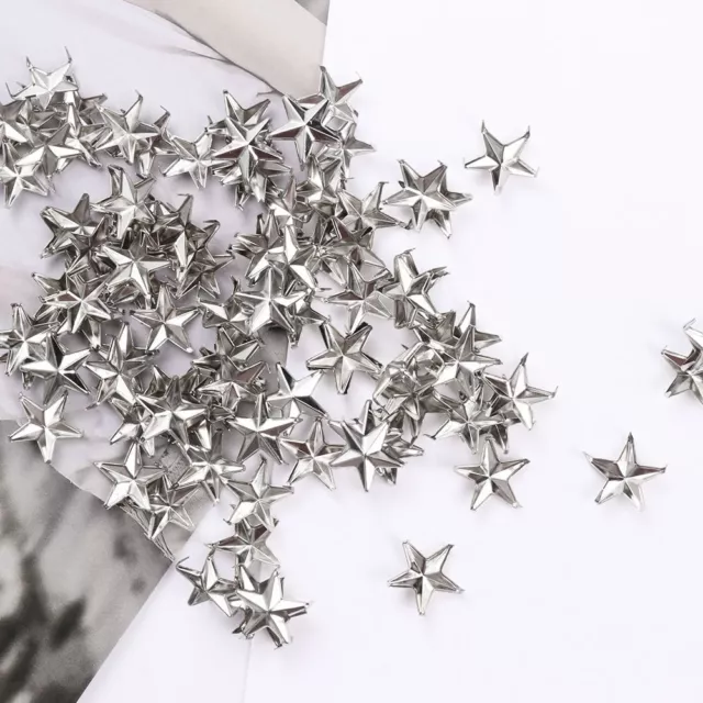 Sewing Decoration Silver Spots Nailhead Studs Spikes Star Rivets Leather Craft