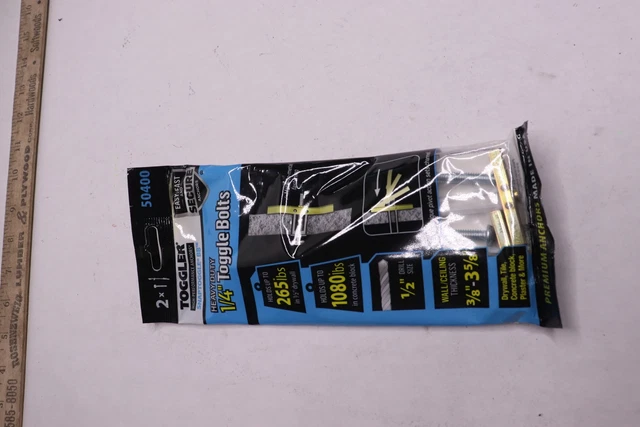 Toggler Heavy Duty Toggle Bolts 1/4" 115648