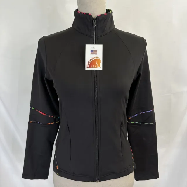 NEW EIS Equi In Style Black Full Zip Jacket XS Equestrian