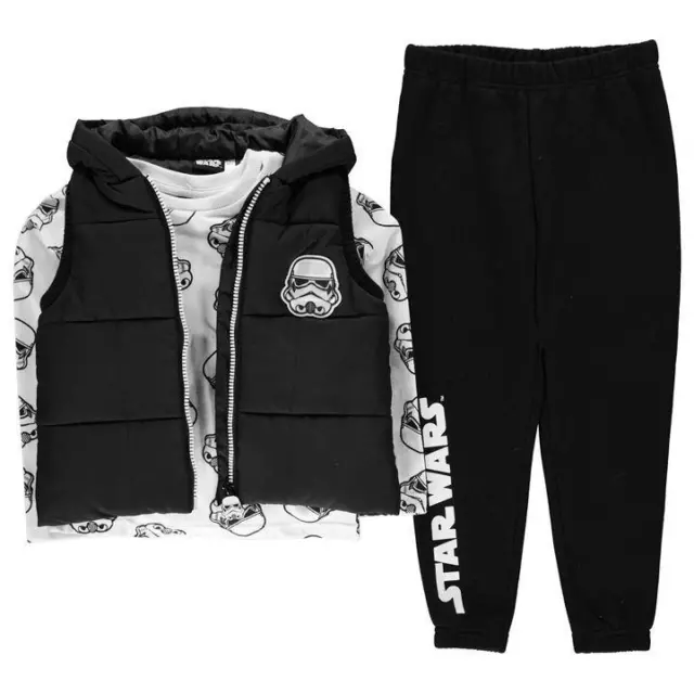 STAR WARS: 2018 Gilet con Cappuccio Set, 5/6,11/12YRS, Nuovo con Etichette