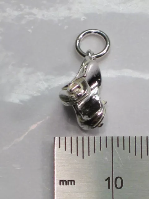 Pferdesattel Sterlingsilber Charm 0,925x1 Pferde Reiten Charms 2