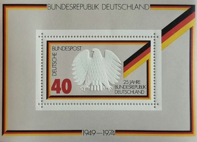 43 x Block 10 - Mi. 807 - 25 Jahre BRD 1974 - Postfrisch - 43 Blöcke