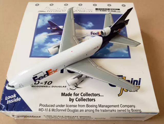 1:400 McDonnell Douglas MD-10 / DC-10 FedEx / Federal Express N386FE GeminiJets