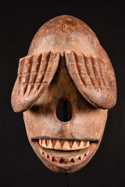 22836 Afrikanische Alte Bakongo Maske / Mask DR Kongo