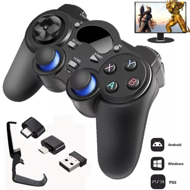 Manette Sans Fil 2,4 GHz pour PC Windows 7 / 8 / 10 PS3 et Android Neuf