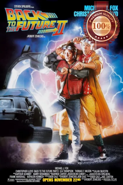 Back To The Future 2 Ii Two 1989 Movie Original Classic Art Print Premium Poster