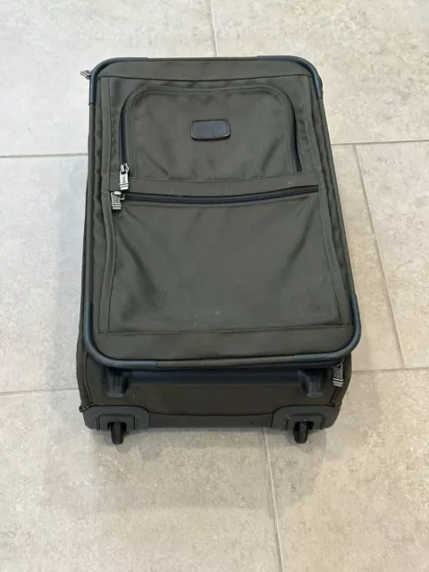 Tumi Alpha Bravo luggage with 2 wheeled Hardside Carry On olive green