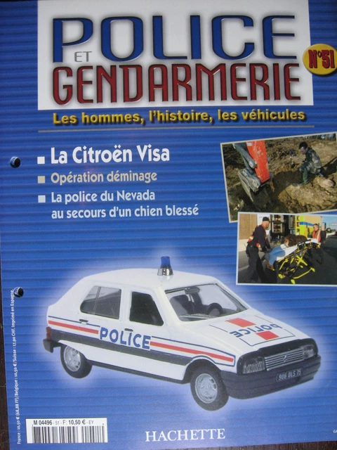 Fascicule 51 Police Gendarmerie Citroen Visa Moto Bmw R 60/5 Estafette Minialuxe