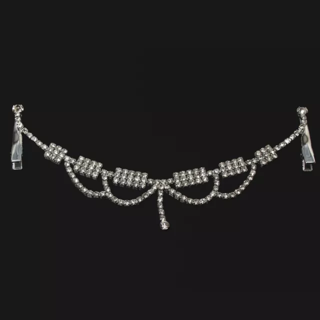 Edles Hochzeits Haarband mit Strass Stirnband Tiara Braut Diadem