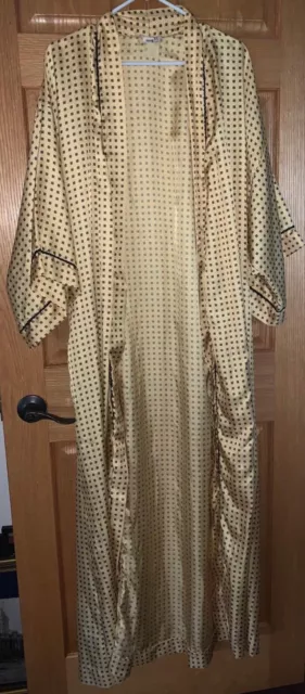 Vintage Natori Neiman Marcus Silk Satin Robe Mens Big & Tall 2XL