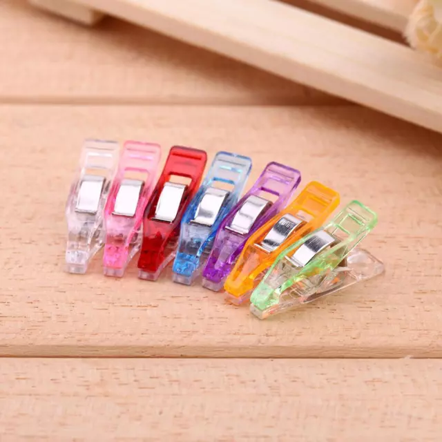 T0# 50pcs Plastic Wonder Clips Holder for DIY Patchwork Fabric Quilting