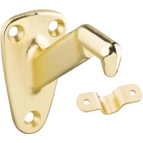 40 Pk Die Cast Brass Finish Gallery Style 10" Handrail Support Bracket N112888