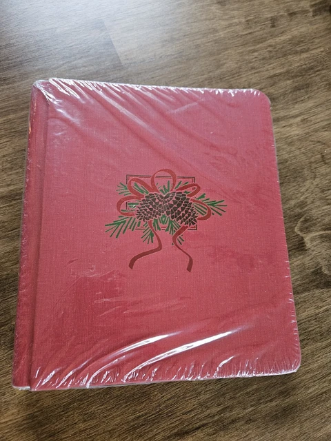 Álbum cuaderno de recortes Creative Memories 8x10 piña roja edición limitada 1997 15 páginas