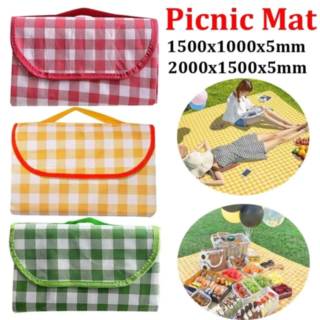 Outdoor Picnic Mat Waterproof Oxford Cloth Beach Mat Lightweight For Camping