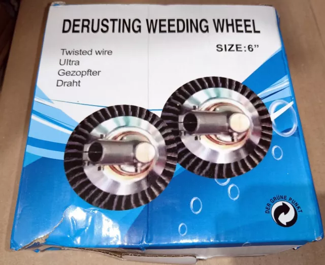 Tête de débroussailleuse universelle 6 pouces inches derusting weeding wheel