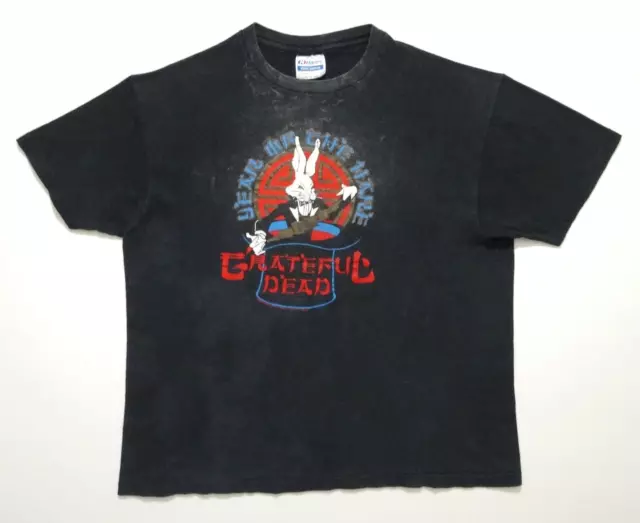 Grateful Dead Shirt T Shirt Vintage 1987 Chinese New Year Hare Distressed GDP XL